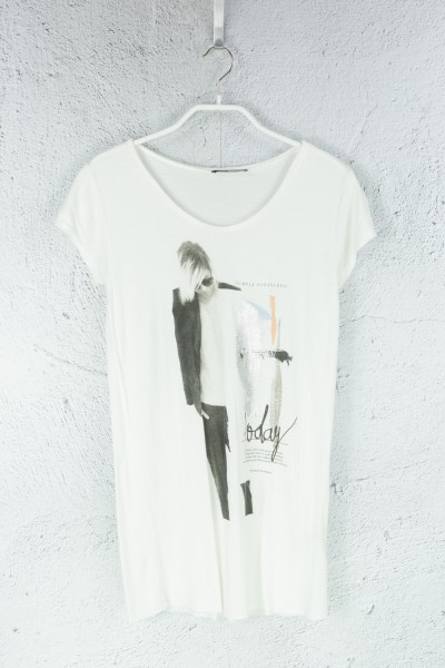 Zara - T - Shirt - Weiss Print