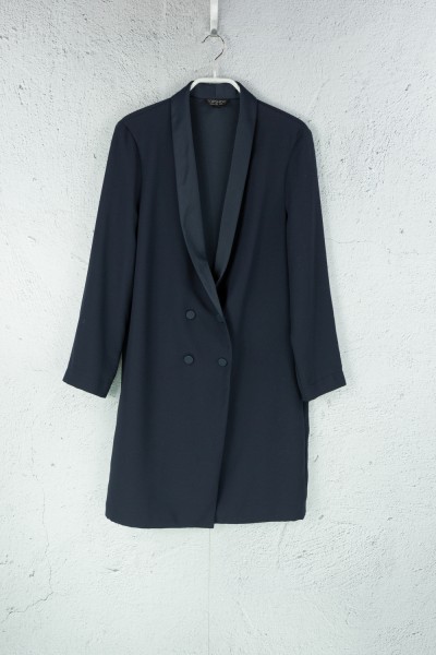 Topshop - Mantel - Dunkelblau
