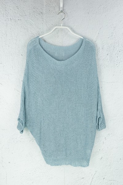 Strickpullover - Hellblau
