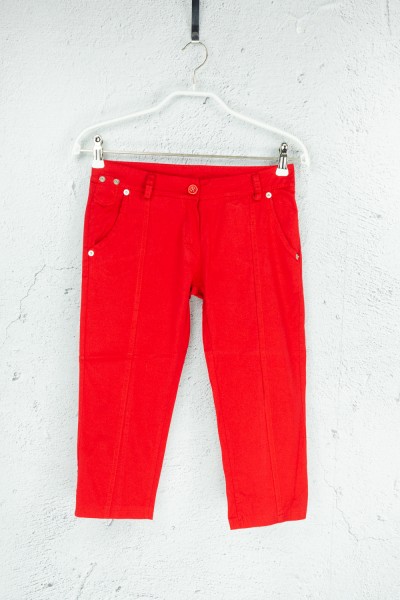 Stoffhosen - 3/4 - Braun