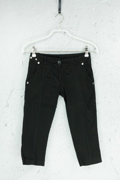 Stoffhosen - 3/4 - Schwarz