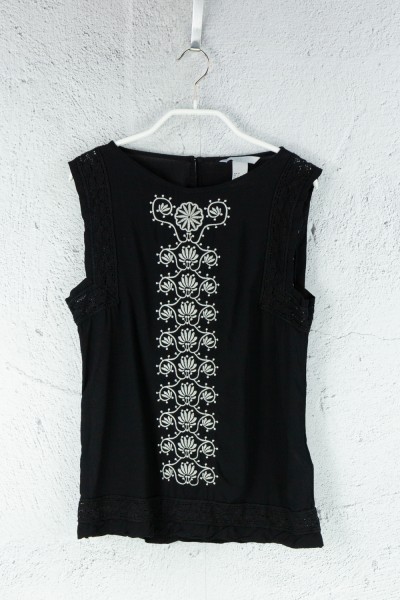 H&M - Top - Schwarz
